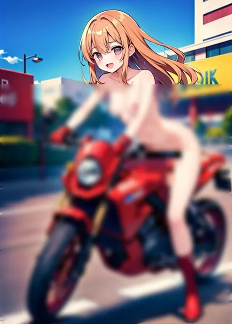 [くれよん王国]バイク少女「ガンガンイクよ！」