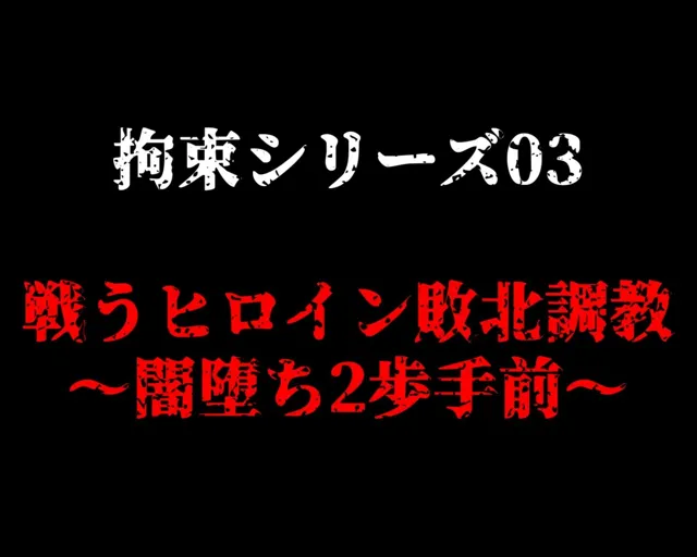 [ガーネット]【50%OFF】拘束シリーズ03「戦うヒロイン敗北調教〜闇堕ち2歩手前〜」