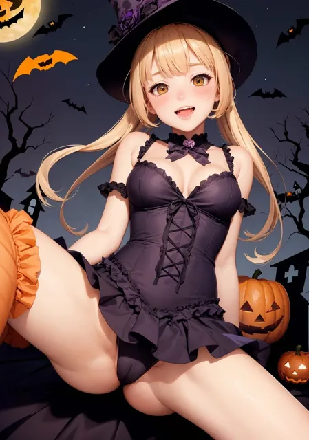 [Alice Museum]【ハロウィン美少女AIイラスト集】AI HALLOWEEN MODE【PNG97枚/PDF付】