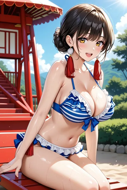 [ぱてぃすりーず]夏色ビキニコレクション〜巨乳編1