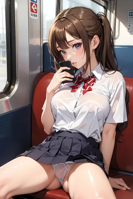 [るんぽす]電車でJKパンチラ集