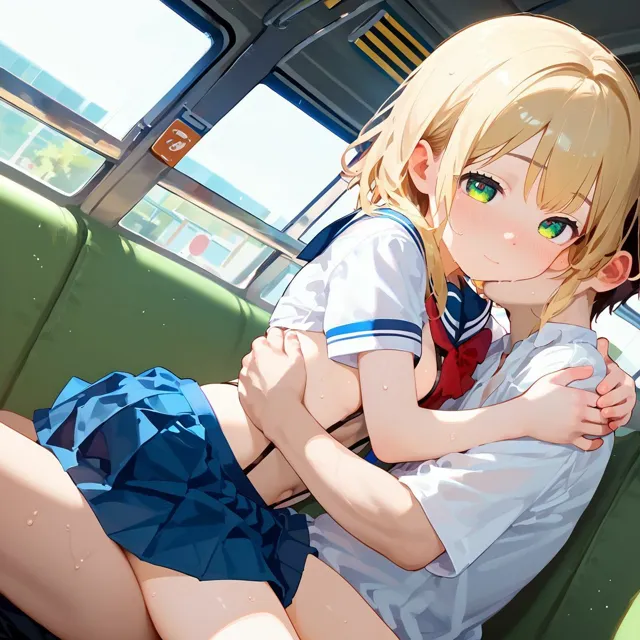 [ロリもち]【95%OFF】【5%pt還元】ちっぱい娘、電車●痴に沼る05