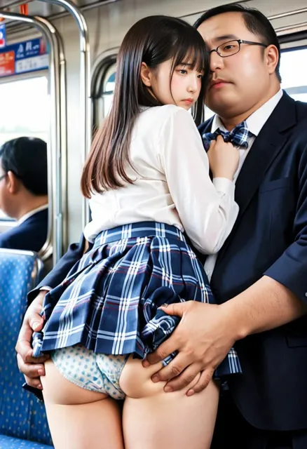 [ジブン]電車通学の女子校生の見せつけに我慢できず