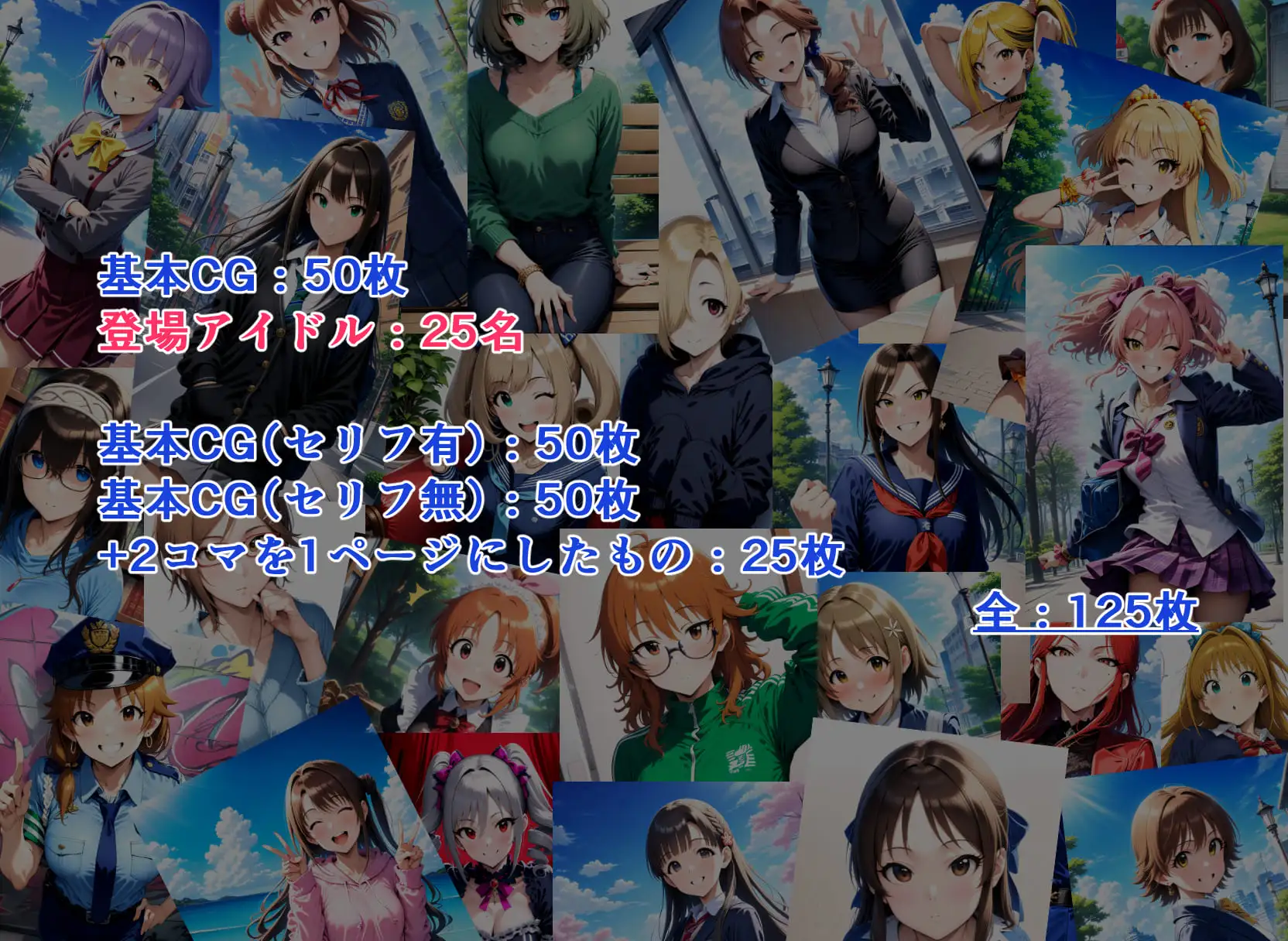 [妄想リアリティ]アイドルは異性を興奮させるので、責任を取って欲求を解消させないといけなくなりました【2コマCG集】