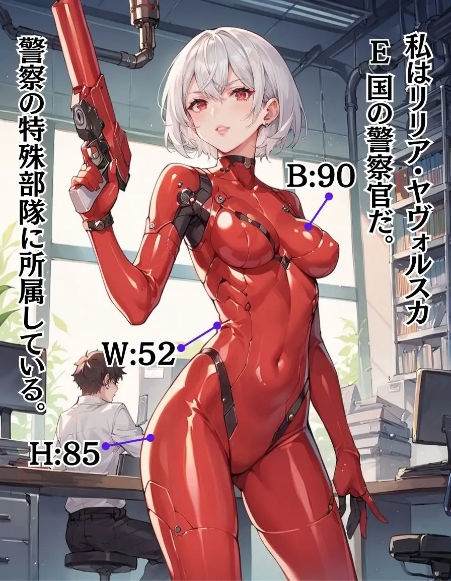 [AI picture factory]【フルカラーコミック】敗北した特殊警官リリア