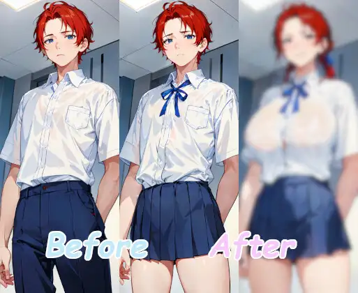 [XJtr]学園TSの様相 Before After シーケンス CG SS集