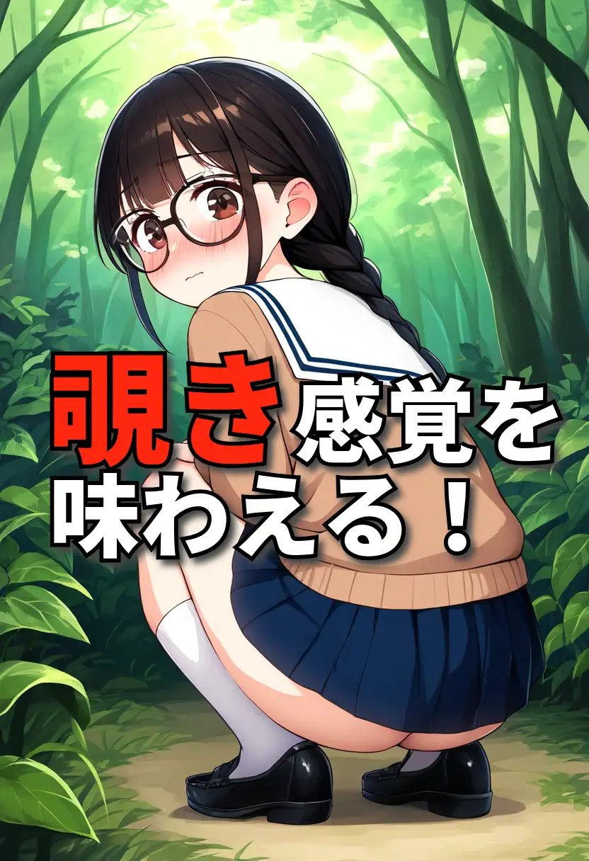 [なべゆき屋]委員長はトイレが我慢出来なくてその場で…【野外おもらし地味子】【127枚】