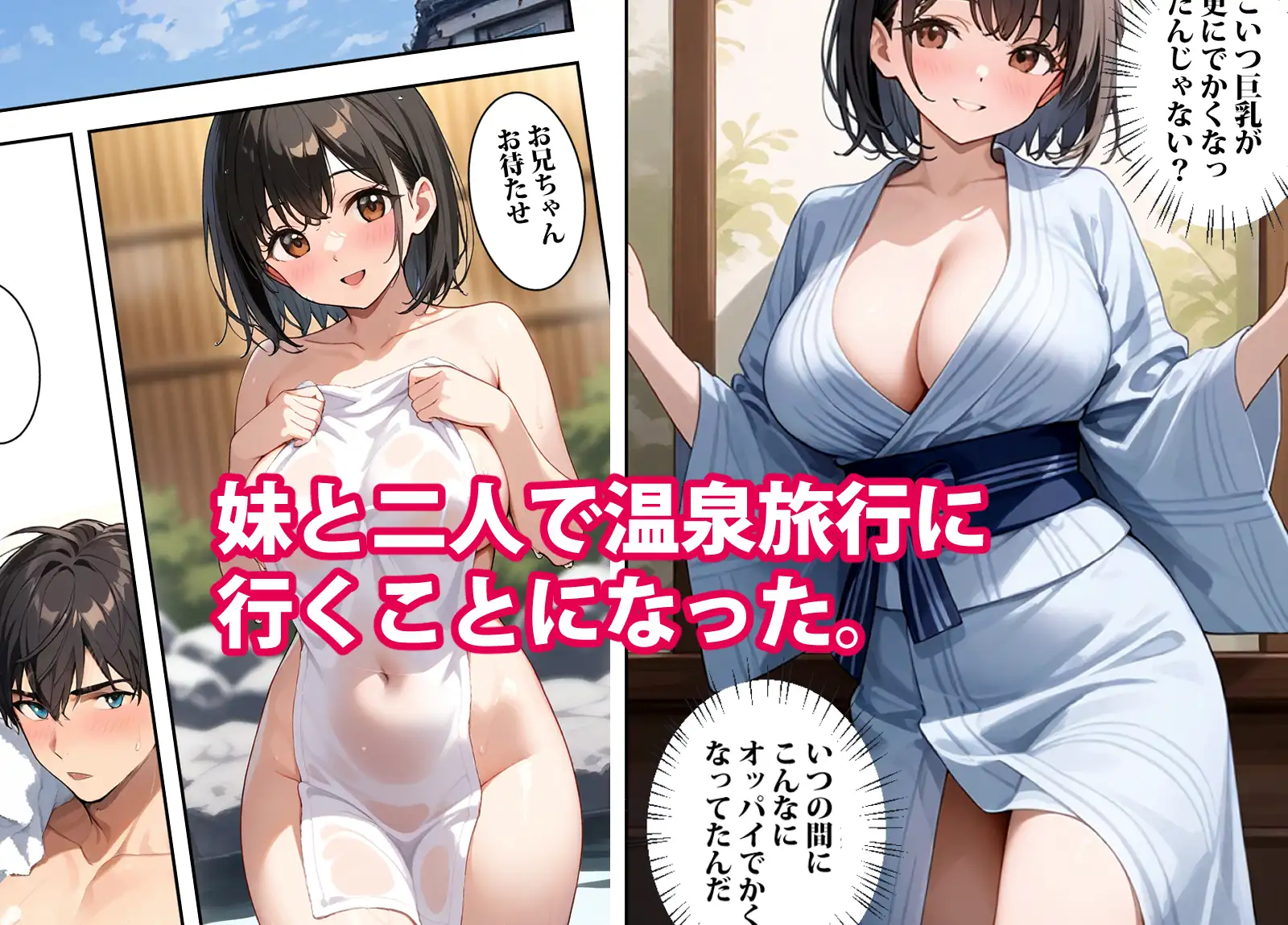 [東京漫画研究所]妹と温泉に行ったら妹が可愛い過ぎてSEXしてしまった