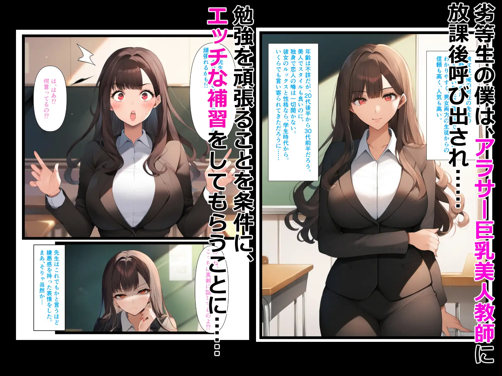 [ぬぽぬぽらぼ]アラサー巨乳美人教師とご褒美らぶらぶえっちする話