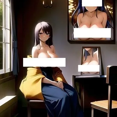 [MUTANTITS]名画復刻:ヨハネス・フェルメールの名画『Woman with Paintings』（アニメ調）