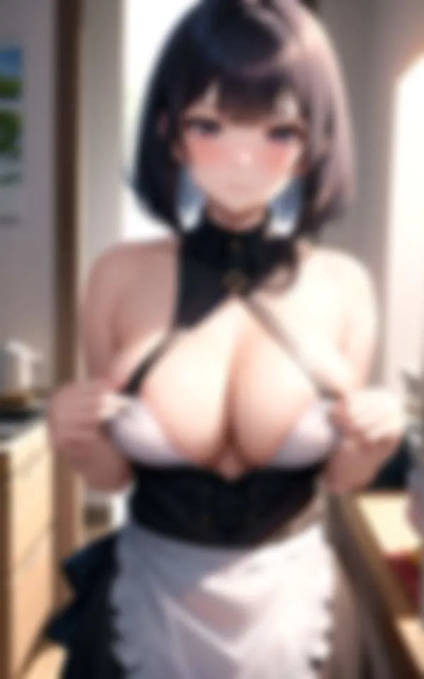 [妄想サークルlabo]【90%OFF】無愛想だけどいつでも揉ませてくれる爆乳メイドさん