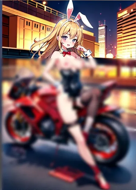 [あなたの願いを叶えましょう]【70%OFF】バニーガールはバイクでイキたい！「バイクの振動が気持ちいい」