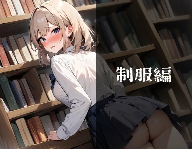 [虹色パレット]弱みを握られた図書委員、いいなり中出しSEX！