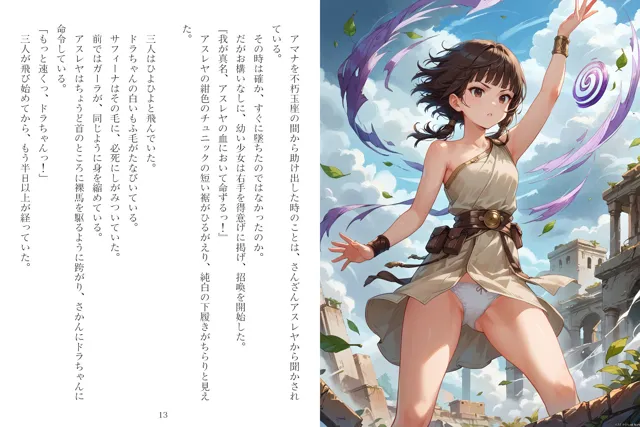 [獨去書房]ふたなり剣士アマナと四人の戦乙女 第3巻