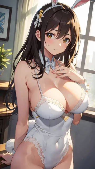 [AIイラスト美女研究所]【50%OFF】巨乳バニーガール美女【妄想イラスト美女図鑑vol.142】