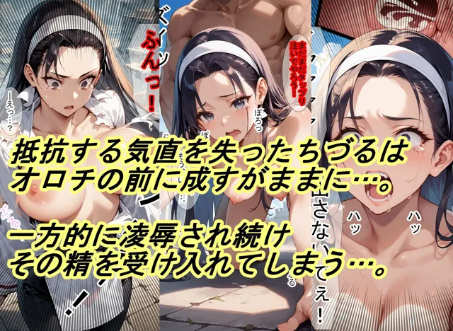 [魔術師プロトン2D]【敗北シリーズ】女性格闘チームが、オロチの罠に敗北！3