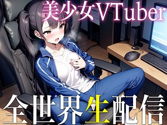 [生牡蠣P]【90%OFF】【放送事故自慰】美少女VTuberが視聴者のコメントに煽られた結果...全世界公開オナニーでイスまでビチョビチョの124ml潮吹きオーガズム