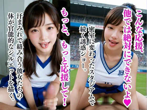 [AIR]スタジアムの淫乱応援団！絶頂チアリーダーの誘惑ショー