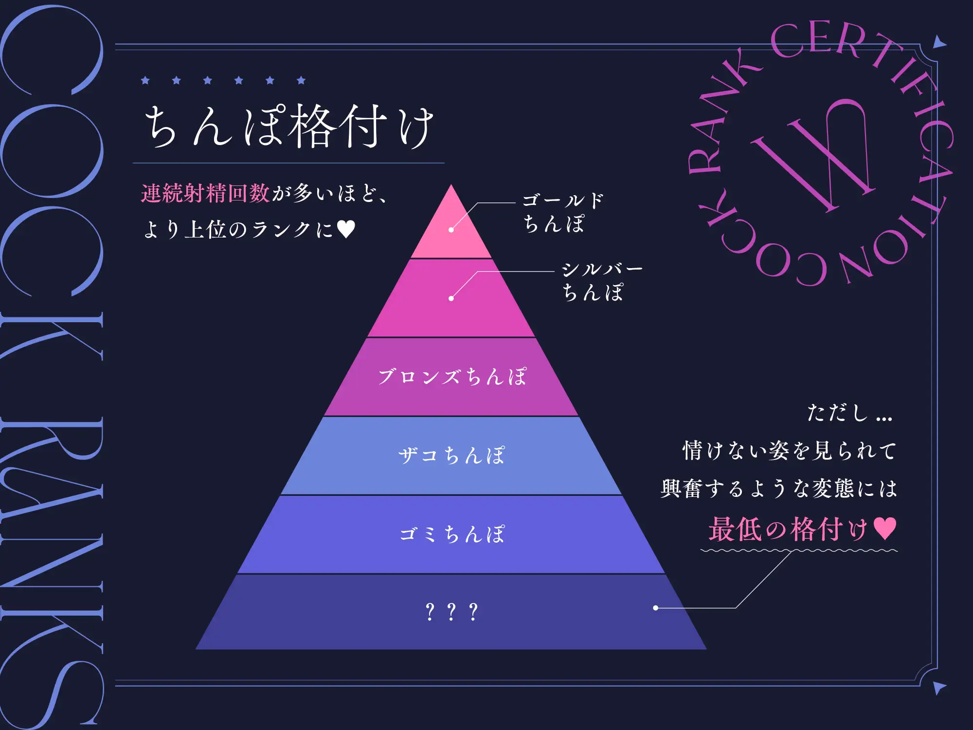 [藤野もも]【ちんぽランク認定証付き】射精方法でランクが変わる!妖艶な美女検査官による『ちんぽ格付け』オナサポ