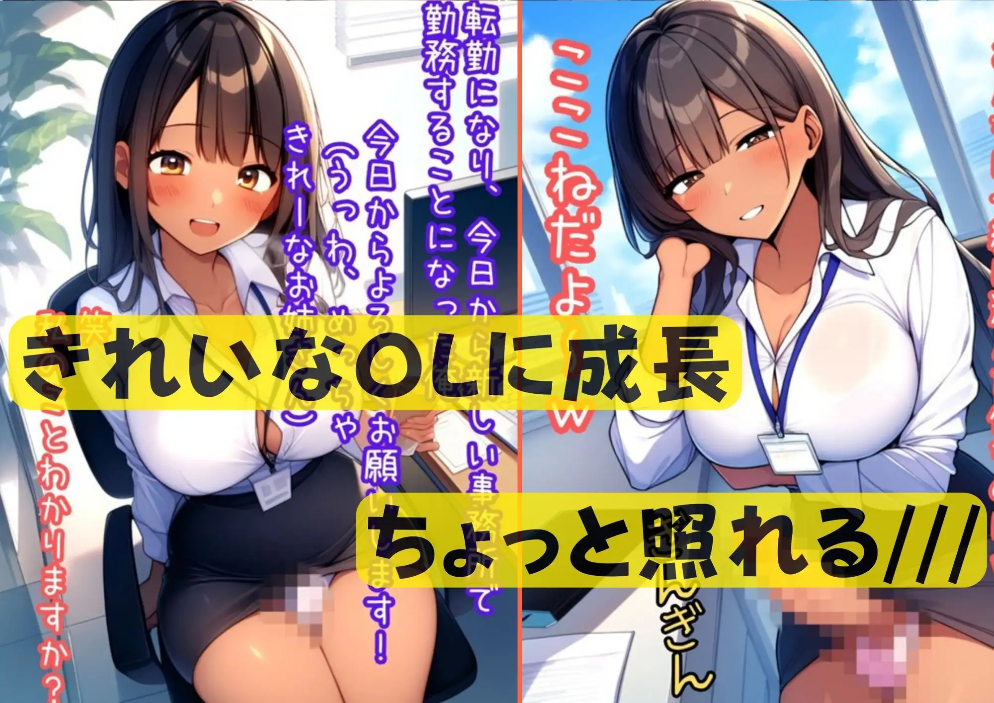 [わんたんめん]性転換アプリで褐色のかわいい男の娘【弟】を巨乳【妹】化させて快楽堕ちさせる