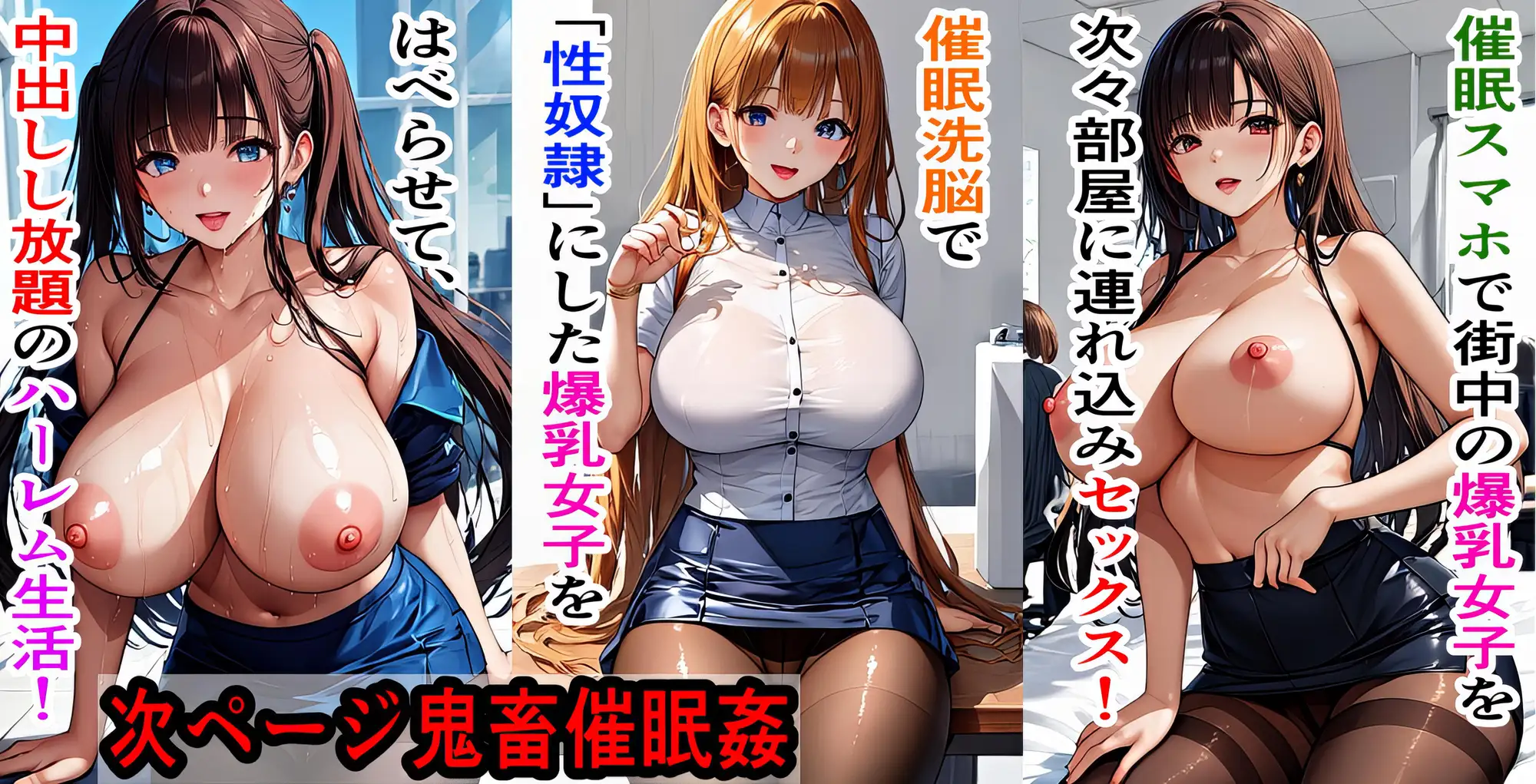 [東京アキバ倶楽部本館]爆乳催○!JK,人妻,OLを肉便器に変えてやった 中出し・ぶっかけし放題