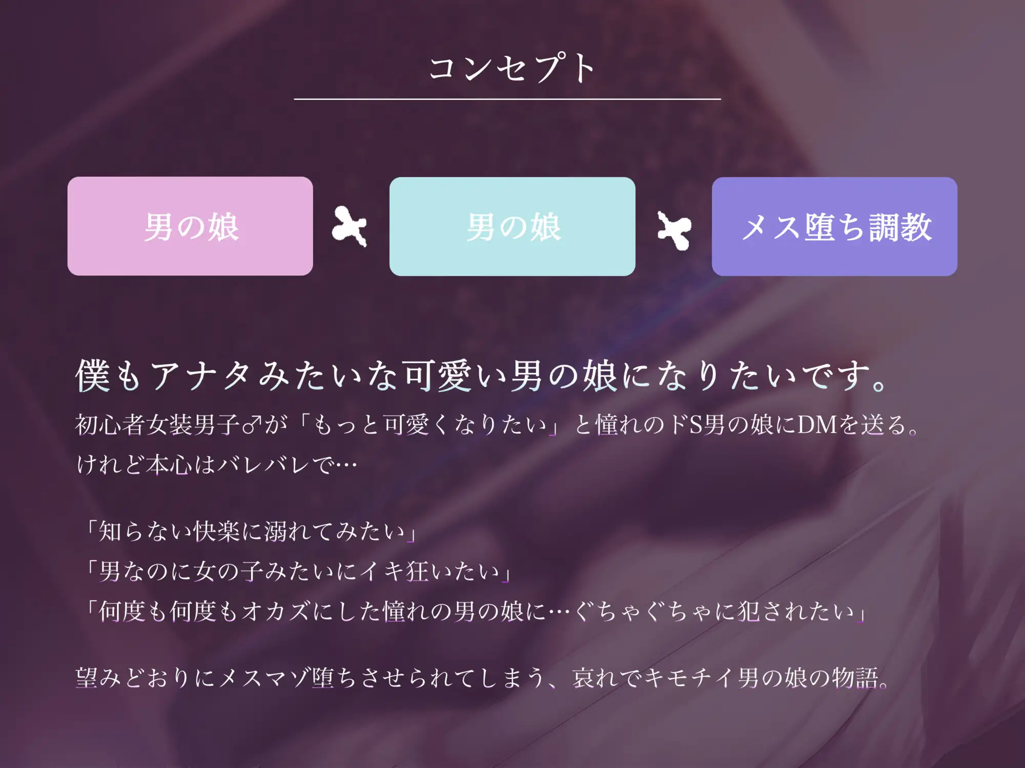 [被支配中毒]男の娘志願者のためのメス堕ちアクメ調教…SNSで有名なドS男の娘にメス快楽を徹底的に分からされる初心者女装男子♂