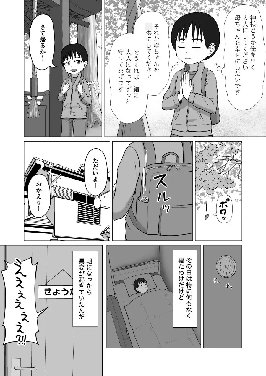 [コザイクヤシキ]小さくなった母ちゃんと大きくなった俺