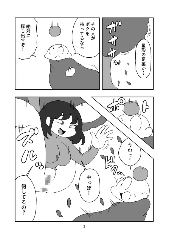 [かにみそ]星形の足裏