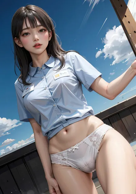 [川瀬と遊園地]巨乳すじまん美少女3