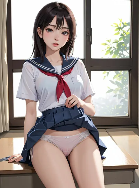 [川瀬と遊園地]パンチラ女子〇生5