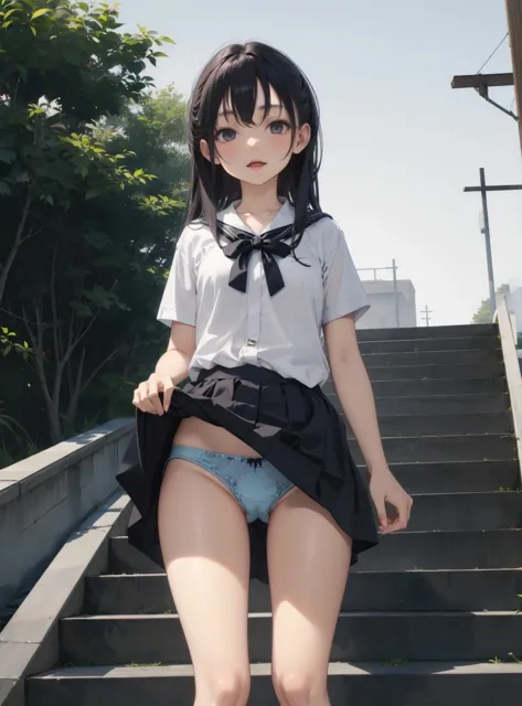 [川瀬と遊園地]パンチラ女子〇生8