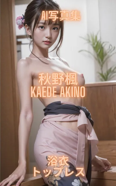 [Premium Girls]【50%OFF】AI写真集 秋野楓 Kaede Akino 浴衣トップレス