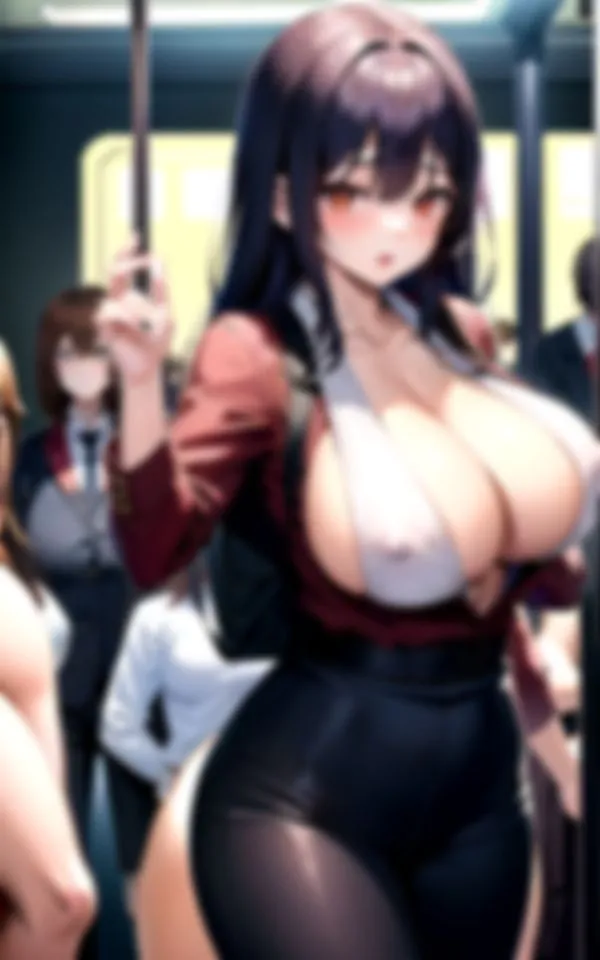 [深淵AI秘宝館]【90%OFF】通勤電車の爆乳姉さん