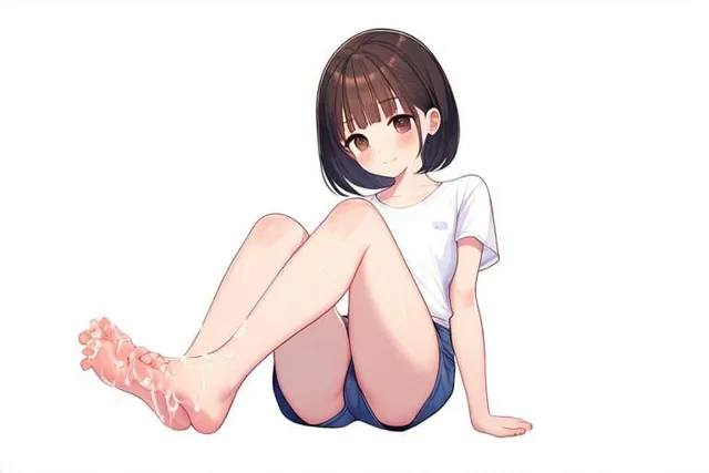 [晴耕雨読]舌たらずな女の子で足コキ〜身体にぶっかけ〜