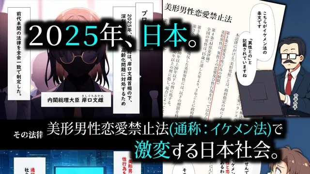 [つるつるシンギュラリティ]異次元の少子化対策「イケメンは女性とセックスするの禁止」