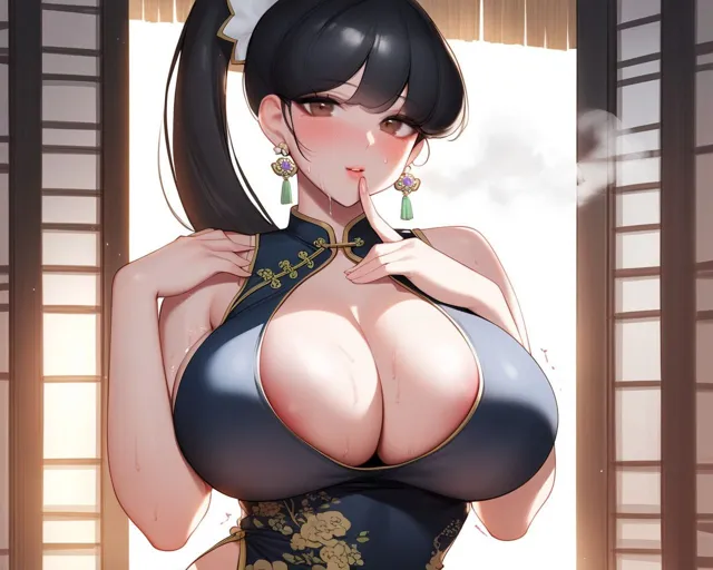 [手作り豆乳ヨーグルト]ムチムチ爆乳チャイナドレスお姉さん