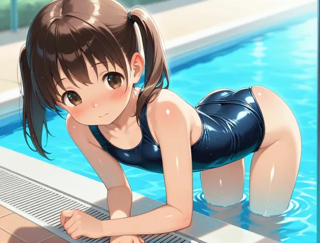 [孕ませパラダイス]スク水少女に種付けせっくす！