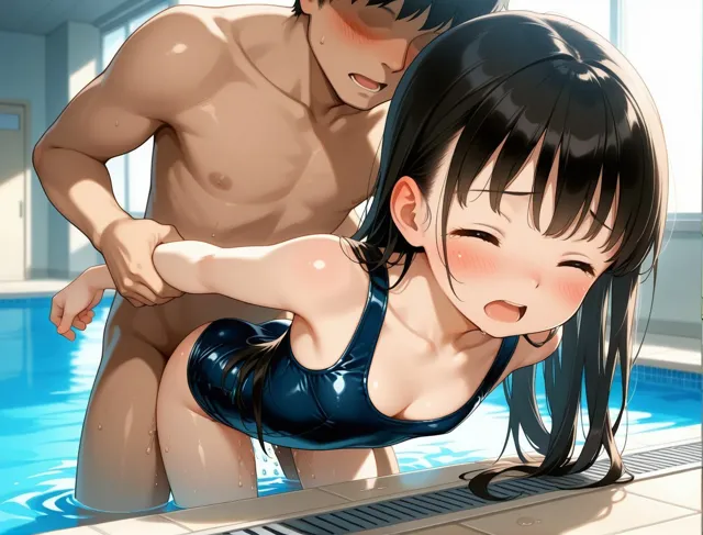 [孕ませパラダイス]スク水少女に種付けせっくす！