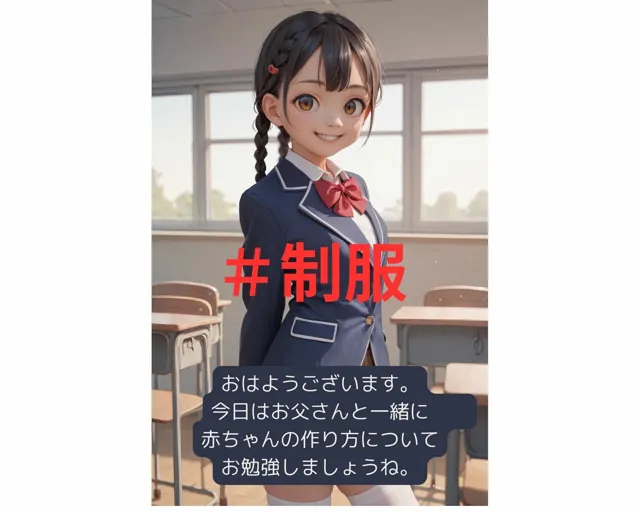 [AI@美女倶楽部]【50%OFF】父親参観日 「赤ちゃんの作り方を学ぼう」 ちっぱい ロリっ子 シリーズ