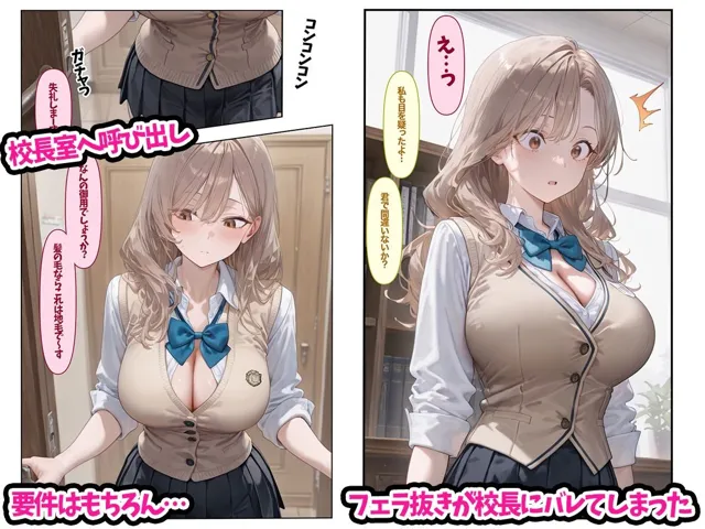 [ぽちっとゆめぶくろ]爆乳ビッチの性処理ギャル デカチン校長にお仕置きされた話 コミック113P CG集266P