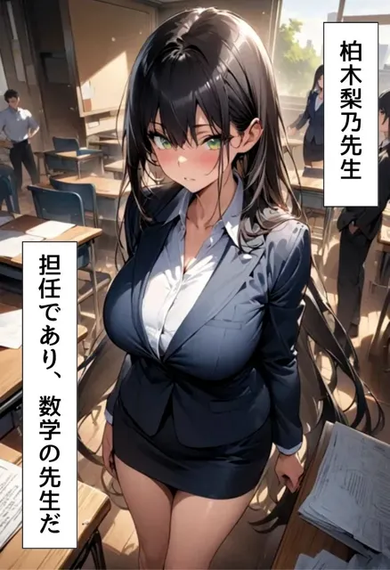 [にじいろ☆がーるず]爆乳数学教師のえっちな授業