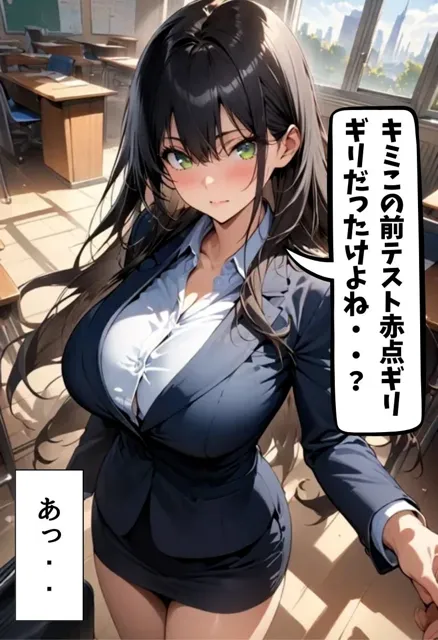 [にじいろ☆がーるず]爆乳数学教師のえっちな授業