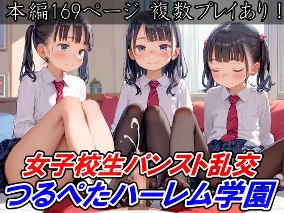 [とろとろ出版]【50%OFF】女子校生パンスト乱交 つるぺたハーレム学園